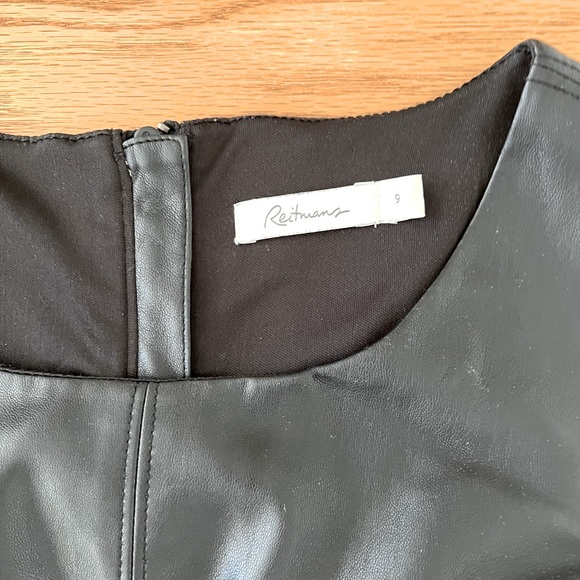 Reitman’s faux leather and suede dress with exposed zipper - Picture 6 of 8
